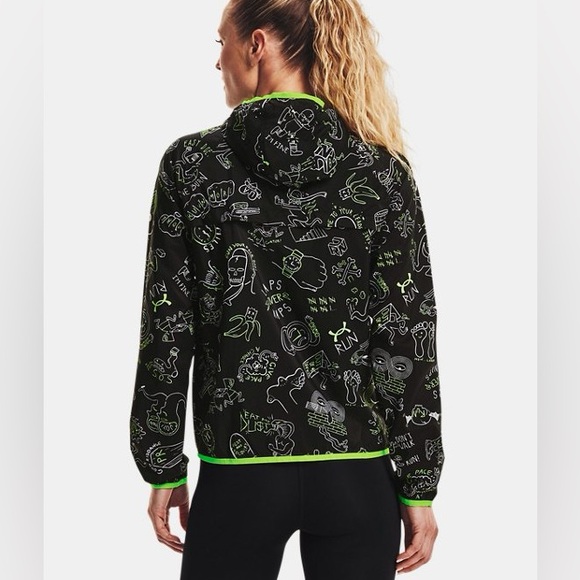 Under Armour UA Run Hundred Packable Jacket 1368161 001 Women’s Sz M - Picture 2 of 16